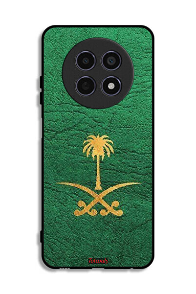 Tolwak غطاء حماية لجهاز Realme 12x 5G - علامة المملكة العربية السعودية - جلد