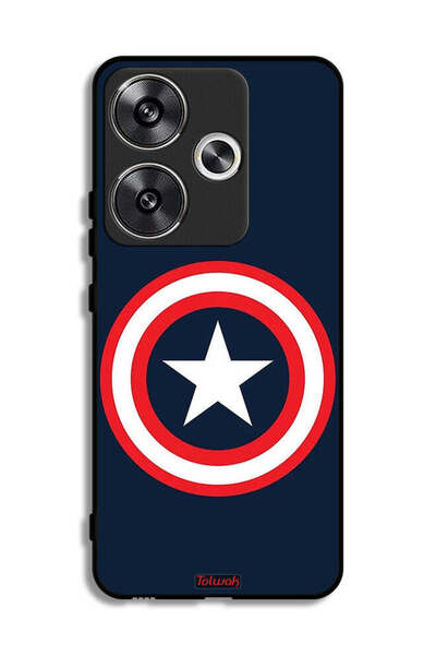 Tolwak غطاء حماية لهاتف شاومي بوكو F6 5G كابتن أمريكا