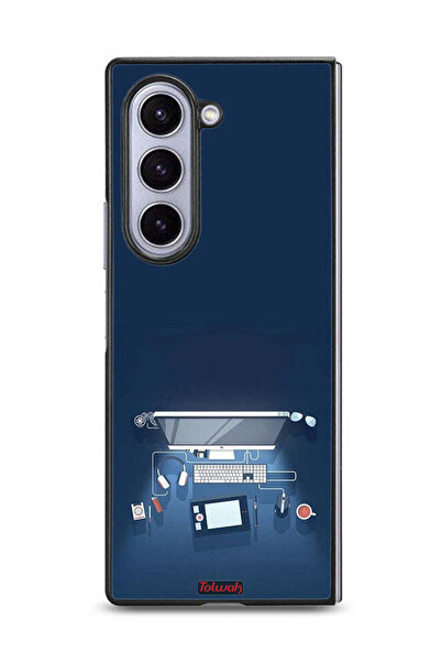 Tolwak غطاء حماية لجهاز سامسونج جالكسي زد فولد 6 - فن مكتب الكمبيوتر