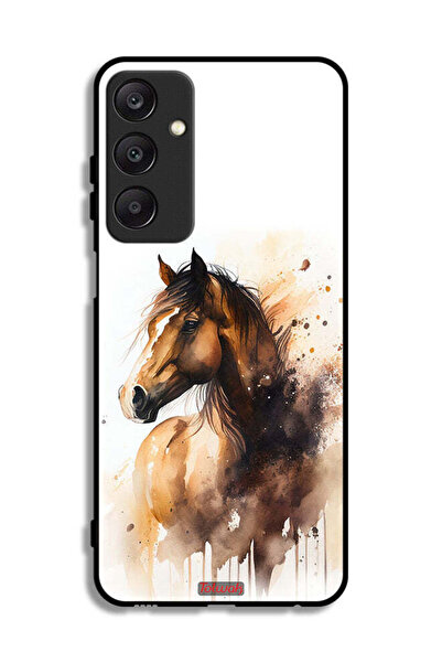 Tolwak Samsung Galaxy A25 5G Protective Case Cover Horse Abstract Art