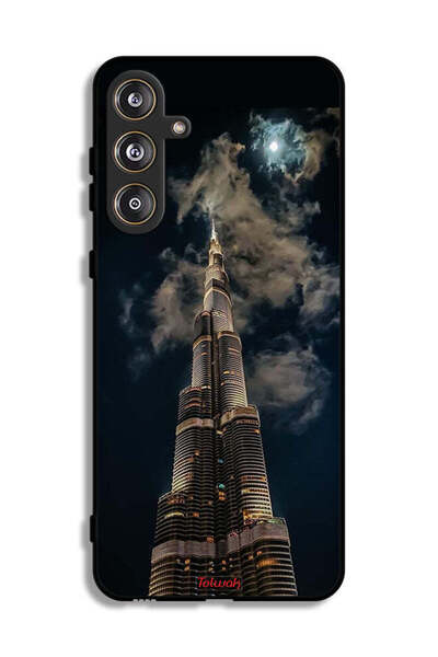 Tolwak Samsung Galaxy M55 5G Protective Case Cover Burj Khalifa In Night