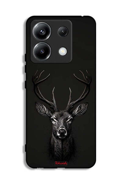 Tolwak غطاء حماية شاومي بوكو X6 5G بتصميم غزال فني رقمي