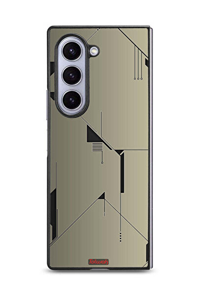 Tolwak غطاء حماية لهاتف سامسونج جالاكسي زد فولد 6 بتصميم تجريدي بسيط