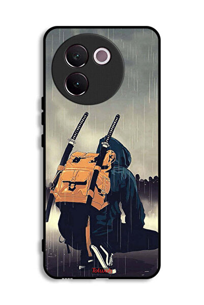 Tolwak غطاء حماية لهاتف Vivo V30e 5G بتصميم سيف ساموراي رقمي