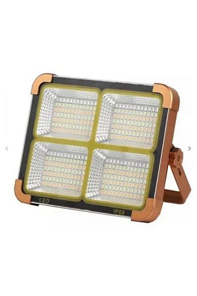 divendi-ro Led Floodlight 500W D8 with Solar Panel 3 Light Modes, Stroboscope Function and Teleon Charging
