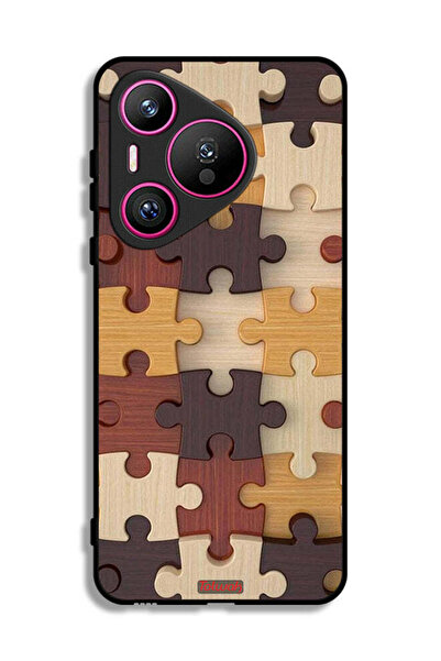 Tolwak غطاء حماية لهاتف هواوي بيورا 70 بنمط خشبي