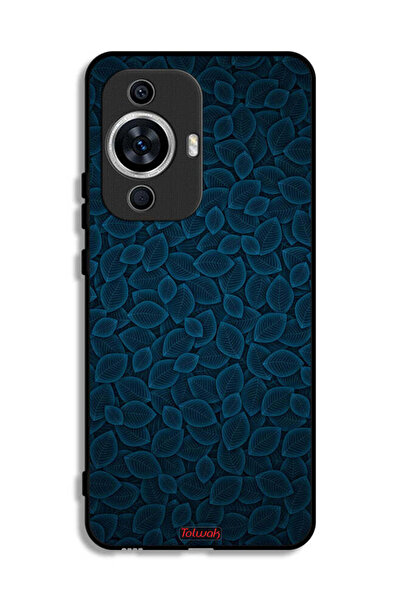 Tolwak غطاء حماية لهاتف هواوي نوفا 12 إس بنقشة أوراق فنية رقمية