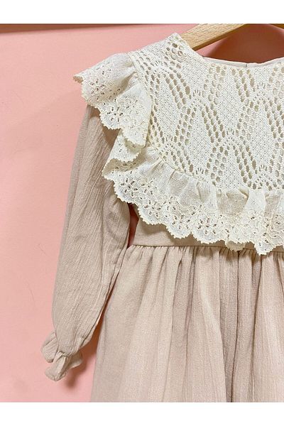 Cherrys Bebek Cotton Wrinkle Dress