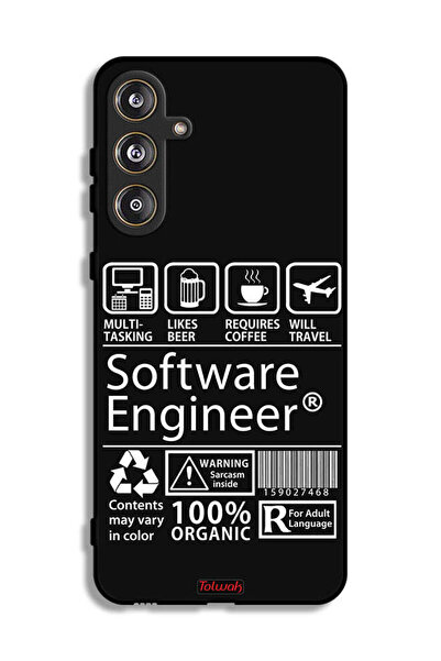 Tolwak غطاء حماية لهاتف Samsung Galaxy F55 5G، ملصق مهندس برمجيات