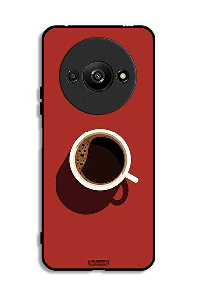 Tolwak Xiaomi Redmi A3 4G Protective Case Cover Coffee Cup Art