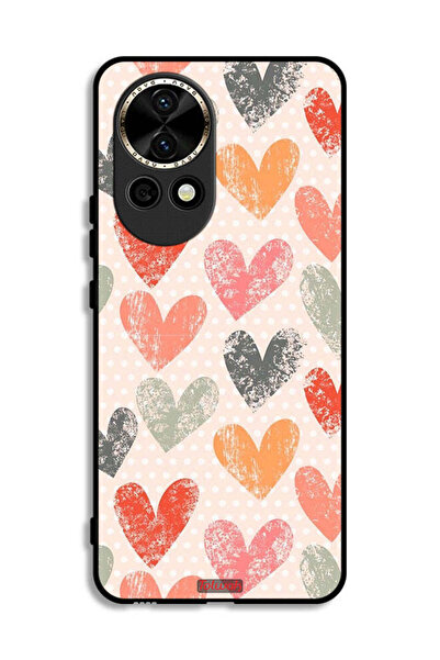Tolwak Huawei nova 12 5G Protective Case Cover Hearts Art