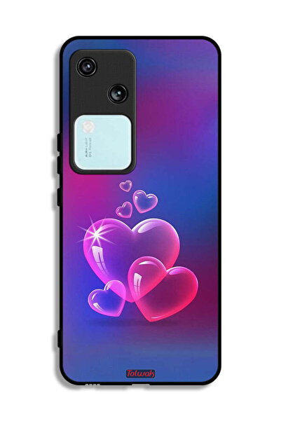 Tolwak غطاء حماية لهاتف Vivo S18 5G بتصميم قلوب مائية