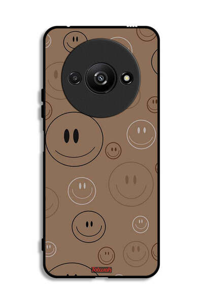 Tolwak Xiaomi Redmi A3 4G Protective Case Cover Smiley Faces Pattern