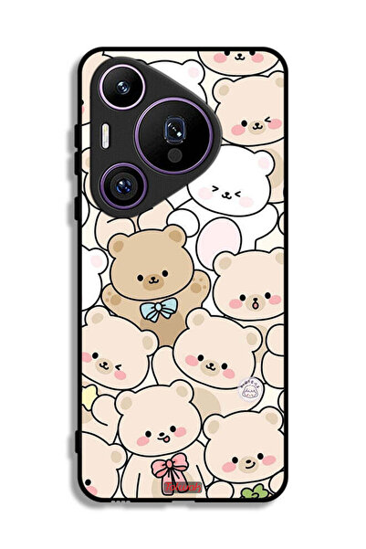 Tolwak غطاء حماية لهاتف هواوي بيورا 70 برو بنقشة الدببة