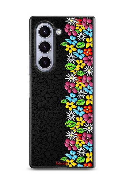Tolwak غطاء حماية لهاتف سامسونج جالاكسي زد فولد 6 - فلاورز لاين