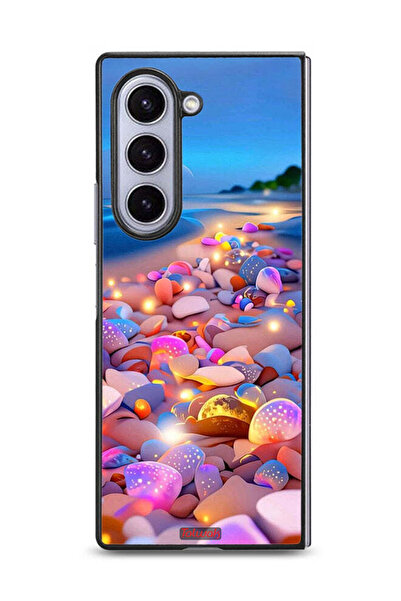 Tolwak غطاء حماية لهاتف سامسونج جالاكسي زد فولد 6 بتصميم أحجار فنية