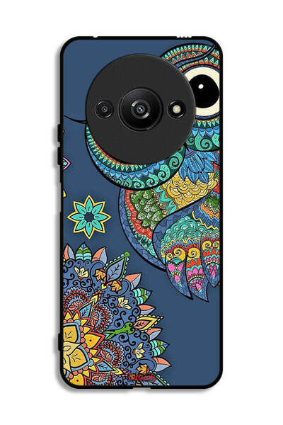 Tolwak Xiaomi Redmi A3 4G Protective Case Cover Floral Owl
