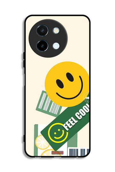 Tolwak غطاء حماية لهاتف Vivo Y38 5G بملصق Feel Cool