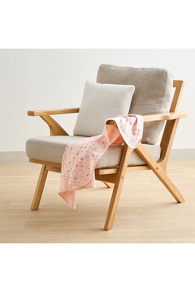 Juniors 2-Piece Floral Print Cotton Receiving Blanket Set - 70x70 cms