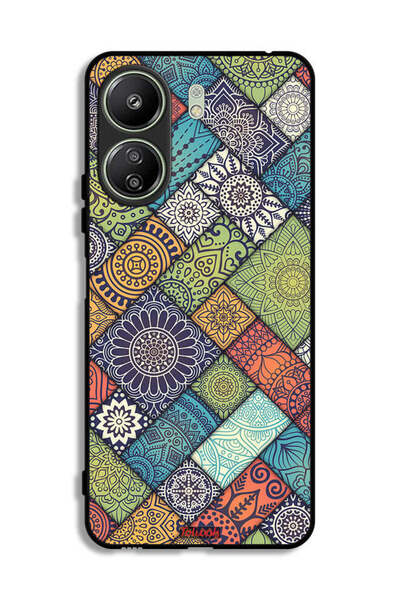 Tolwak غطاء حماية لهاتف شاومي ريدمي 13 سي بنمط ماندالا