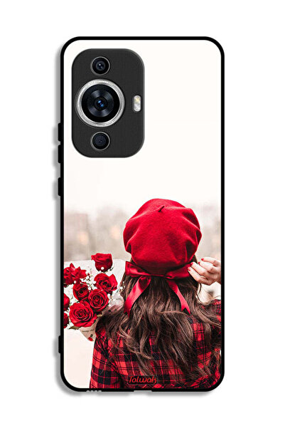 Tolwak غطاء حماية لهاتف هواوي نوفا 12 لايت يحمل زهورًا