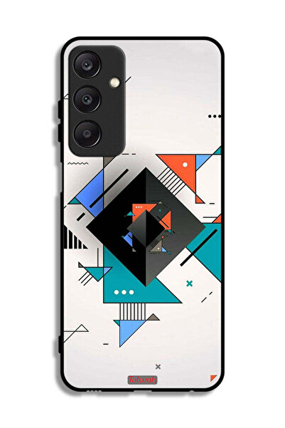 Tolwak غطاء حماية لهاتف سامسونج جالاكسي A25 5G بأشكال مربعة ومثلثة ونمط تجريدي