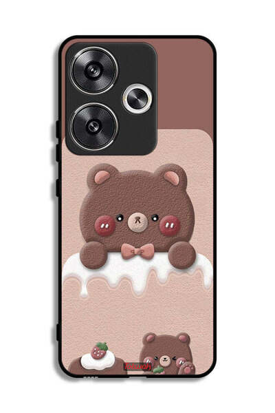 Tolwak غطاء حماية لهاتف شاومي ريدمي توربو 3 5G - دب الفراولة