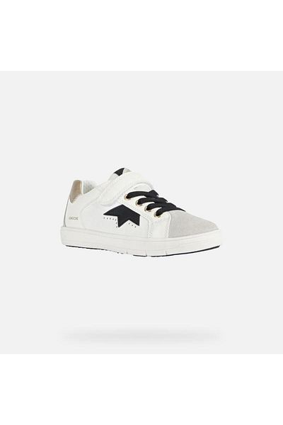 Geox Girls' sneakers J Silenex G.A white/platinum