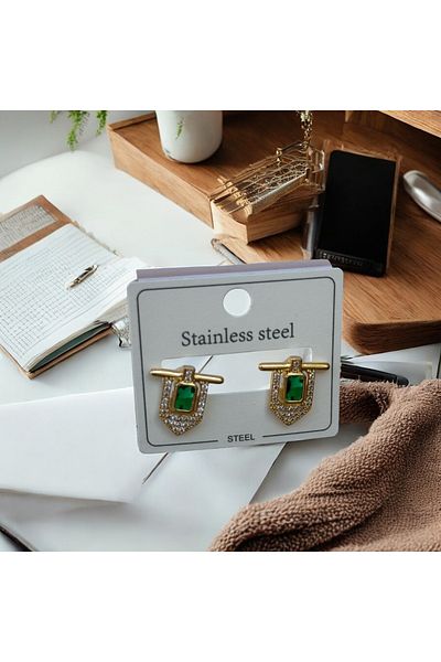 İNN JEWELLERY Steel Earrings Anti-Tarnish Anti-Allergic Vintage Figured (2 Years Importor Warranty)