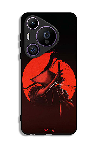 Tolwak غطاء حماية لهاتف هواوي بيورا 70 برو بتصميم محارب السيف