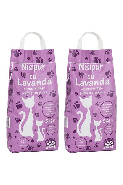 Nisipur Lavender cat litter, 5 kg x2 PCS