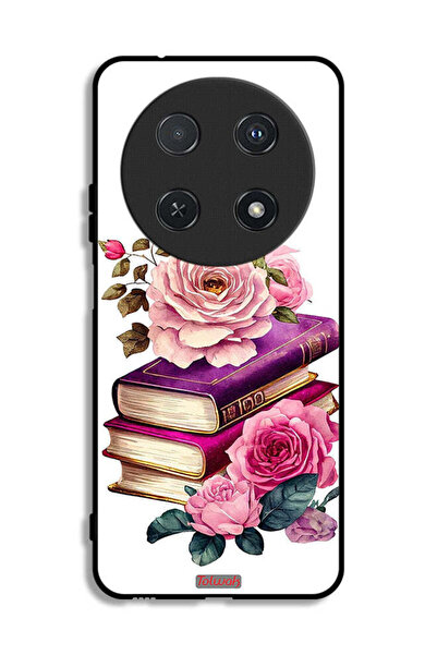 Tolwak Huawei nova 12i Protective Case Cover Roses And Books