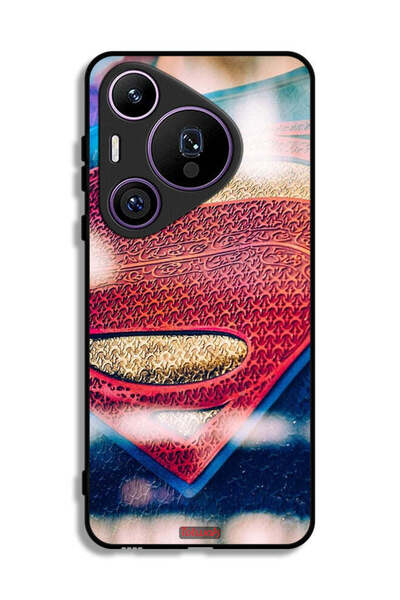 Tolwak غطاء حماية لهاتف هواوي بيورا 70 برو بشعار سوبرمان