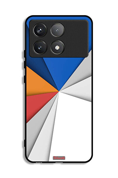 Tolwak Xiaomi Poco F6 Pro Protective Case Cover Material Matches Abstract Art