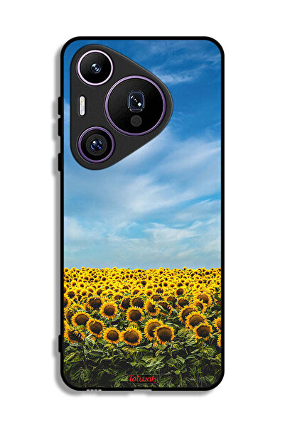 Tolwak غطاء حماية لهاتف هواوي بيورا 70 برو - عباد الشمس تحت السماء