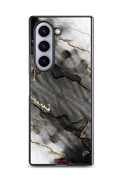 Tolwak غطاء حماية لهاتف سامسونج جالاكسي زد فولد 6 - رخامي لامع