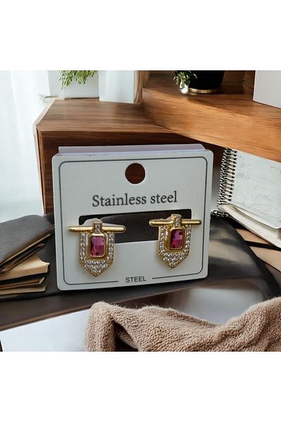 İNN JEWELLERY Steel Earrings Anti-Tarnish Anti-Allergic Vintage Figured (2 Years Importor Warranty)