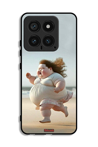 Tolwak Xiaomi 14 Protective Case Cover Fatty Baby Girl Running