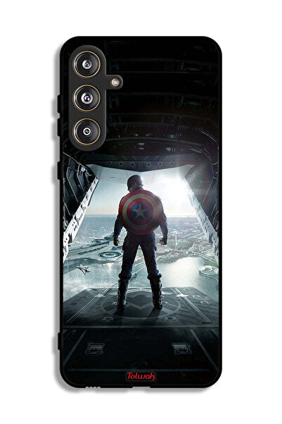 Tolwak Samsung Galaxy F55 5G Protective Case Cover Portrait Display Captain America