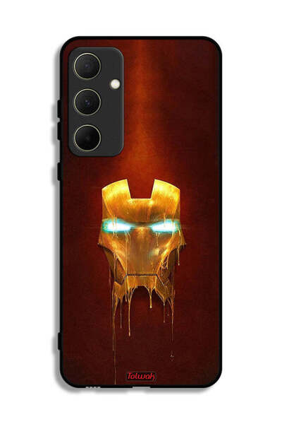 Tolwak غطاء حماية لهاتف سامسونج جالاكسي A35 5G بطبعة الرجل الحديدي مارفل كوميكس
