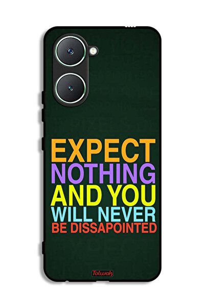 Tolwak Vivo Y03 4G Protective Case Cover Expect Nothing And You Will Never Be...