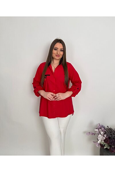 DE WHITES Oversized Shirt with Secret Pocket Detail