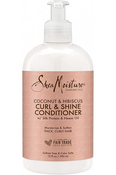 Shea Moisture Coconut And Hibiscus Curl And Shine Conditioner, 384 Ml