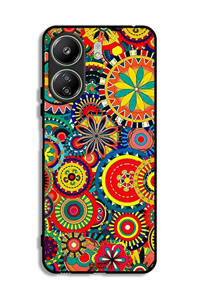 Tolwak غطاء حماية لهاتف شاومي ريدمي 13 سي بنمط ماندالا ملون