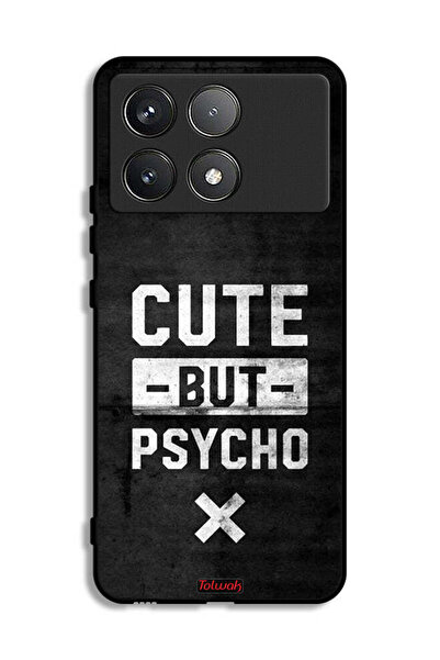 Tolwak Xiaomi Poco F6 Pro Protective Case Cover Cute But Psycho