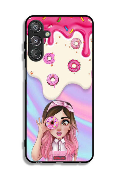 Tolwak غطاء حماية لهاتف سامسونج جالاكسي F15 5G يحمل صورة دونات