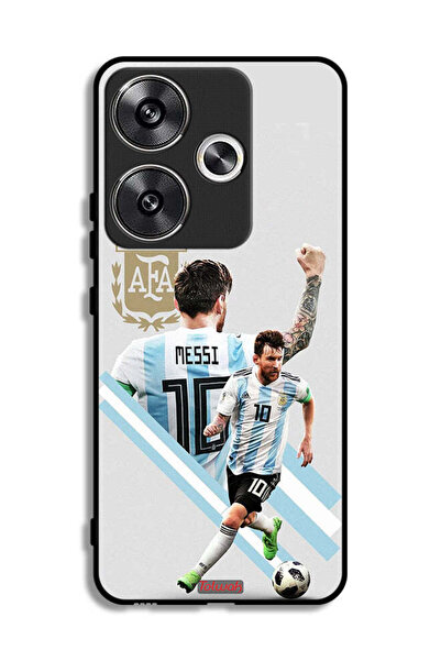 Tolwak غطاء حماية لهاتف Xiaomi Poco F6 5G برسومات ليو ميسي