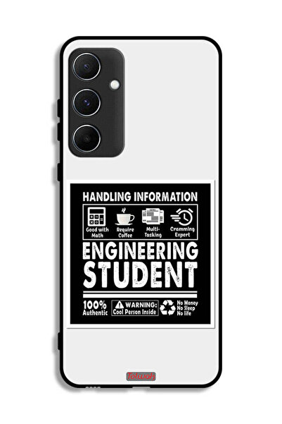 Tolwak غطاء حماية لهاتف سامسونج جالاكسي A55 5G، ملصق طالب هندسة