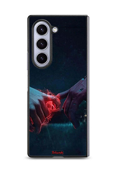 Tolwak غطاء حماية لهاتف سامسونج جالاكسي زد فولد 6 - يدين محترقتين