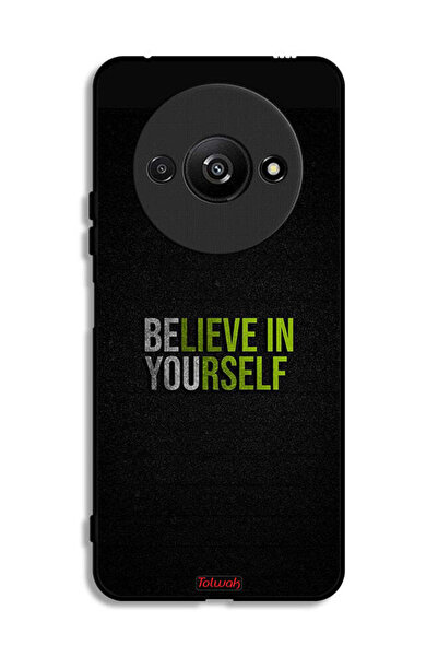 Tolwak Xiaomi Redmi A3 4G Protective Case Cover Believe In Yourself